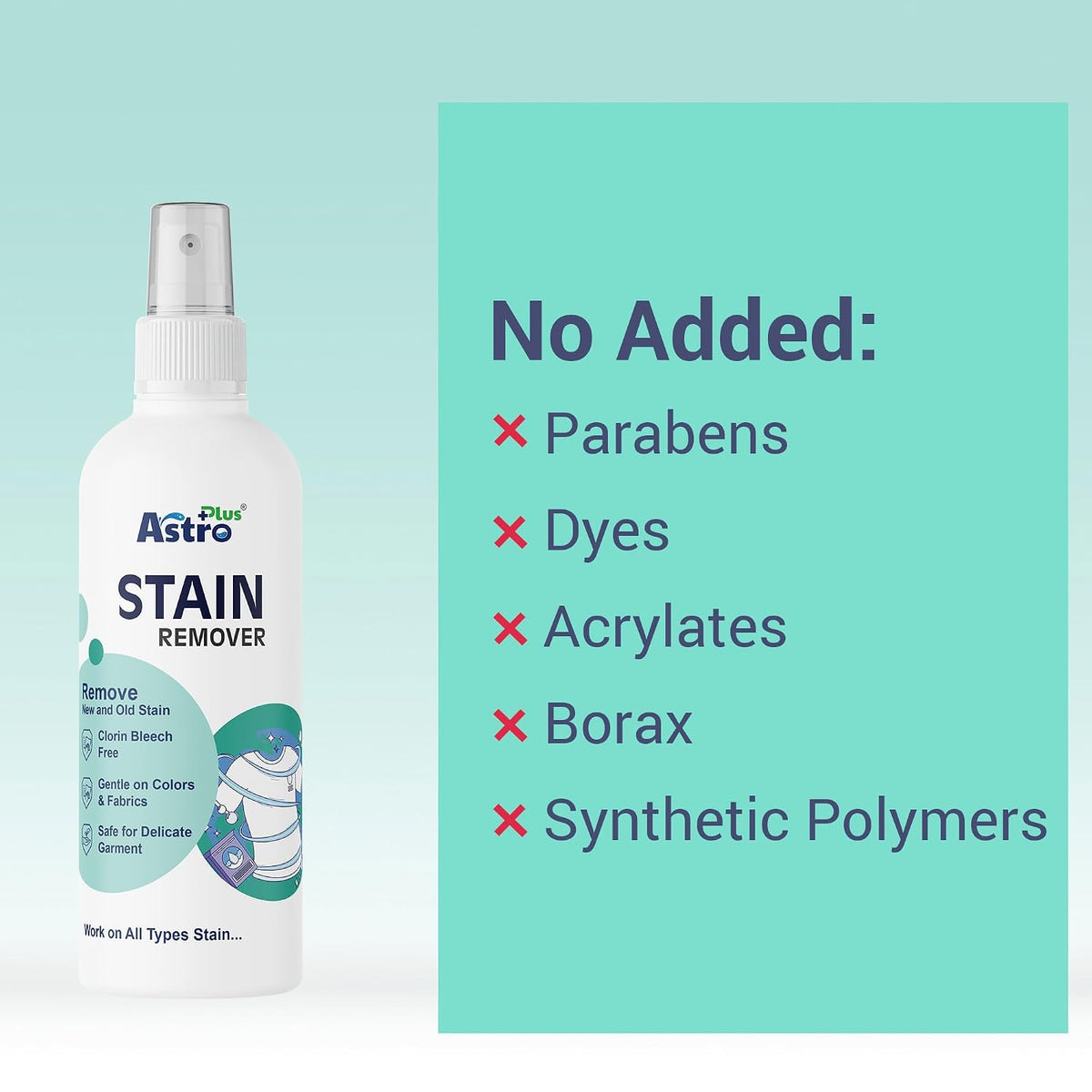 Astro Plus+ 100ml Stain Remover Liquid With Active Enzymes Stain Remover