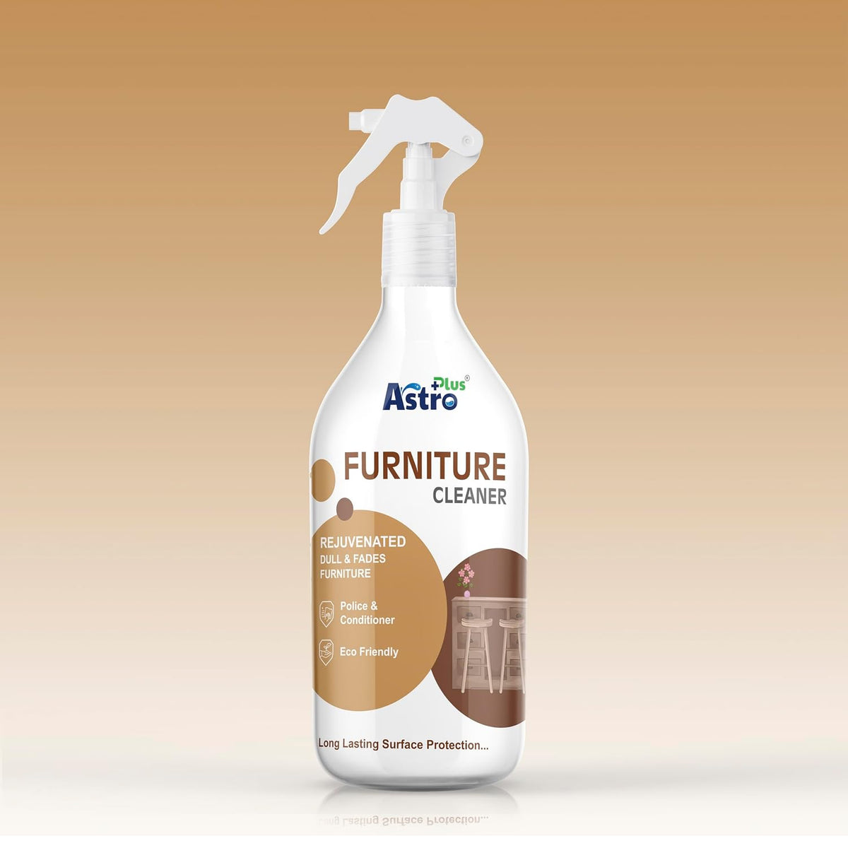 Astro Plus+ Furniture Cleaner Liquid – Removes Stains and Restores Shine (500 ml)