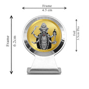 DIVINITI 24K Gold Plated Religious Car Dashboard Frame | Premium God Idol Frame for Car, Home Mandir & Office Table | Spiritual Gift, Decorative Showpiece | Maa Kali