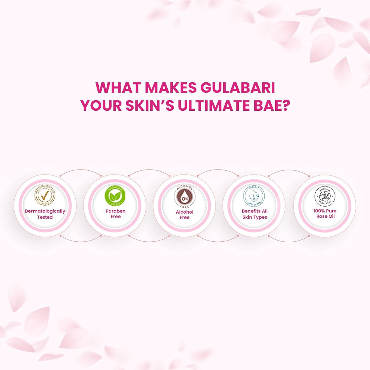Dabur Gulabari Premium Rose Water - 400ml (Pack of 6) | With No Paraben | Cleanses, Hydrates & Moisturises Skin | Balances & Restores Skin's pH Levels | For All Skin Types