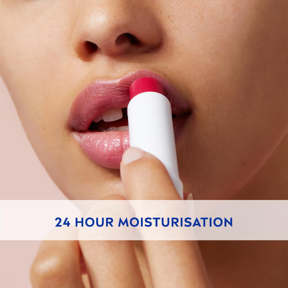 NIVEA Cherry Shine 4.8g Lip Balm|24 H Melt in Moisture Formula|Natural Oils|Glossy Finish