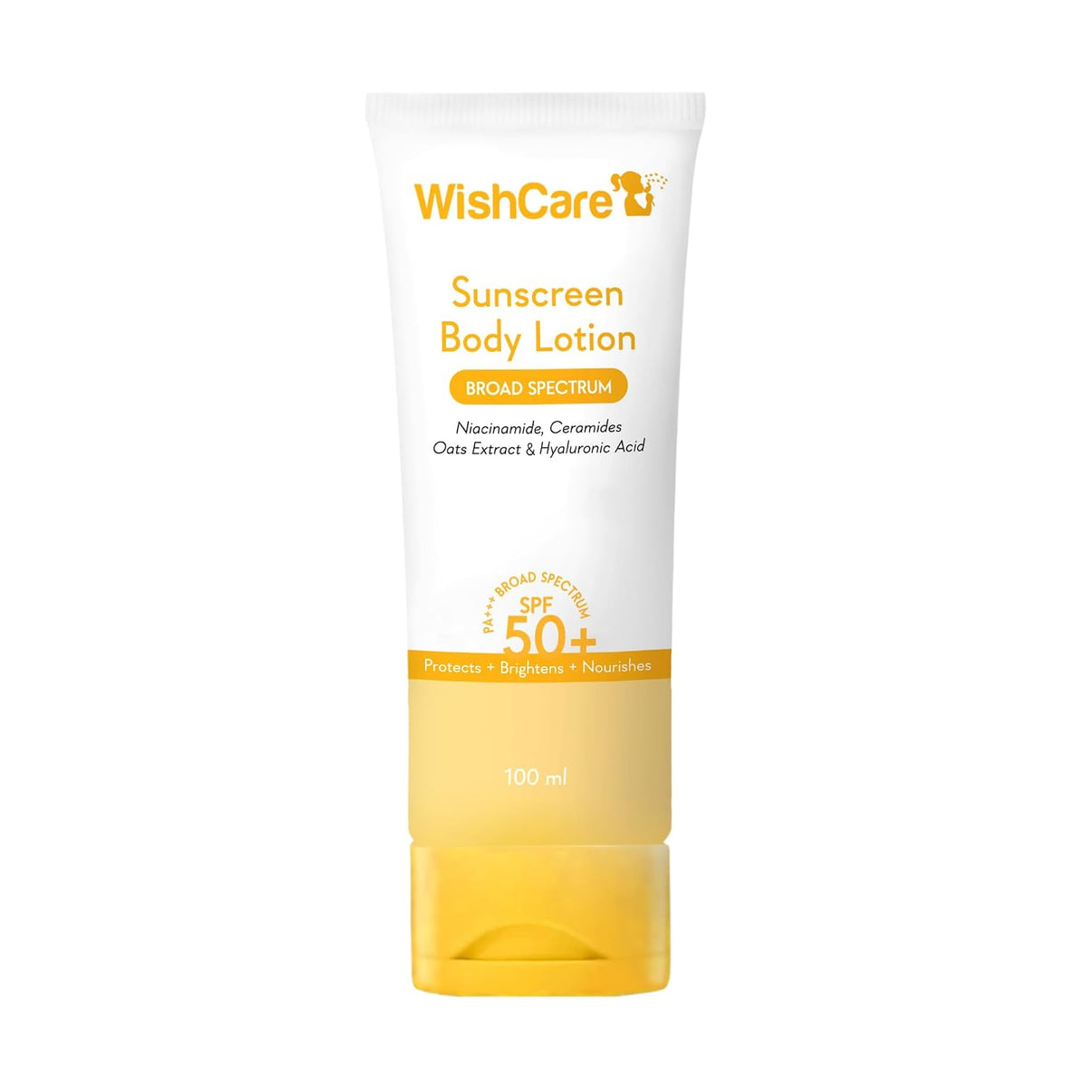 WishCare Sunscreen Body Lotion SPF 50 PA++++, In-Vivo Tested Body Sunscreen, 100ml