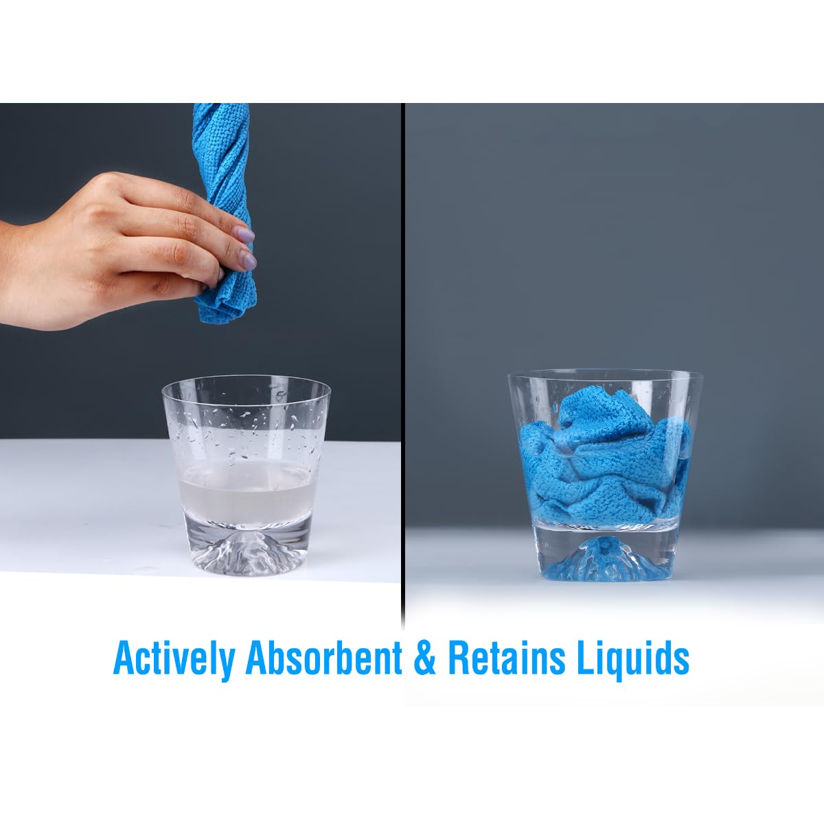 Gala Actifiber Kitchen Sponge Cloth for Table, Glass and Kitchen Cleaning, Microfiber and PVA Cleaning Cloth, 3 Pcs, Multicolour