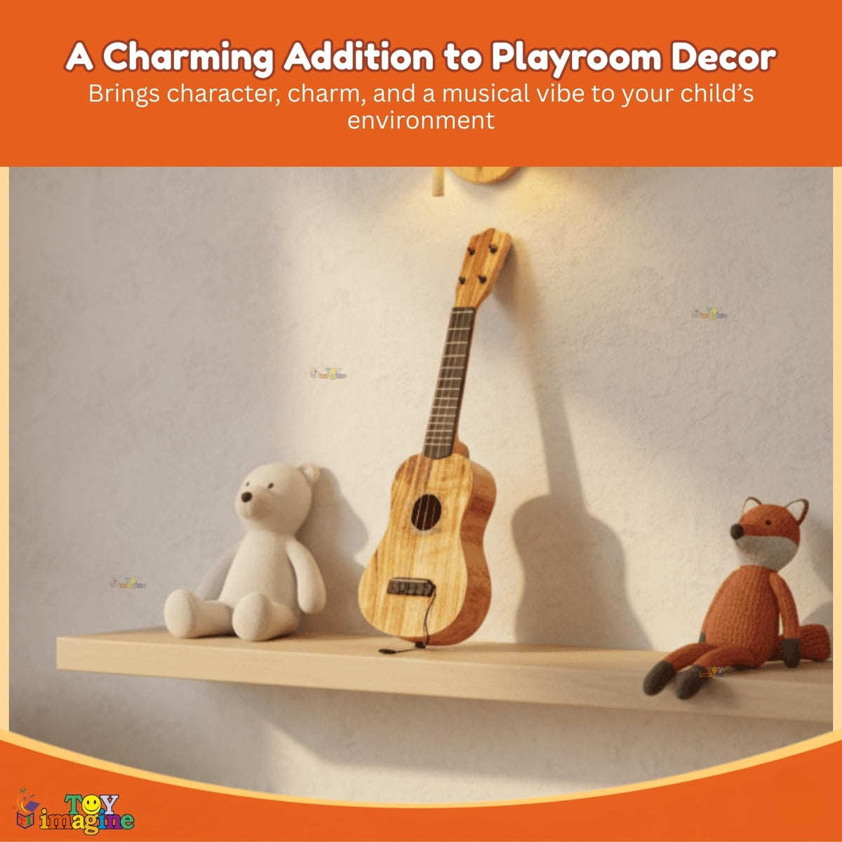 Toy Imagine Guitar for Kids, 4-String Mini Instrument