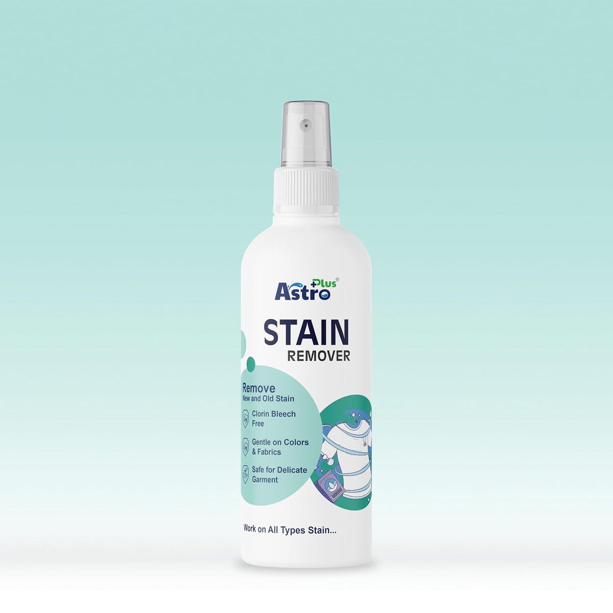 Astro Plus+ 100ml Stain Remover Liquid With Active Enzymes Stain Remover