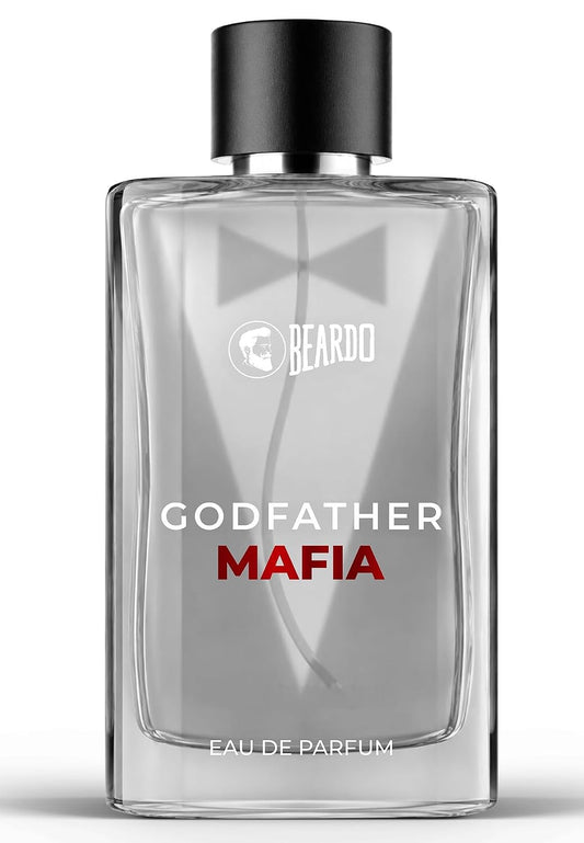 BEARDO Godfather Mafia Eau De Parfum 100ml | Fruity, Amber, Woody Fragrance | Long Lasting Perfume for Men | Gift For Men | Strong EDP For Men | Gift For Husband | Gift For Boyfriend