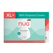 Nua Complete Comfort Sanitary Pads - Designed for Sensitive Skin | Pack of 50 pads for Heavy flow, with Disposal covers | Zero Irritation | Comfortable All-Day Protection | Ultra-Thin | Super Absorbent | No rashes | 50% Wider Back | 100% Toxic-Free, Dermatologically Tested