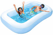 Toy Imagine 5.5 Feet Rectangular Inflatable Pool for Kids Full-Sized Bathing Tub for Boys & Girls 1–7 Years Indoor Outdoor Use Garden, Summer Party Pools (Blue, Pump Not Included) Limited