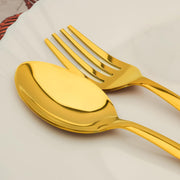 Parage 6 Pieces Stainless Steel Golden Spoon & Fork Set, 16 cm Each, Premium Cutlery Set for Home & Kitchen, PVD Gold Flatware, Elegant Dining (3 Dinner Spoons & 3 Dinner Forks)