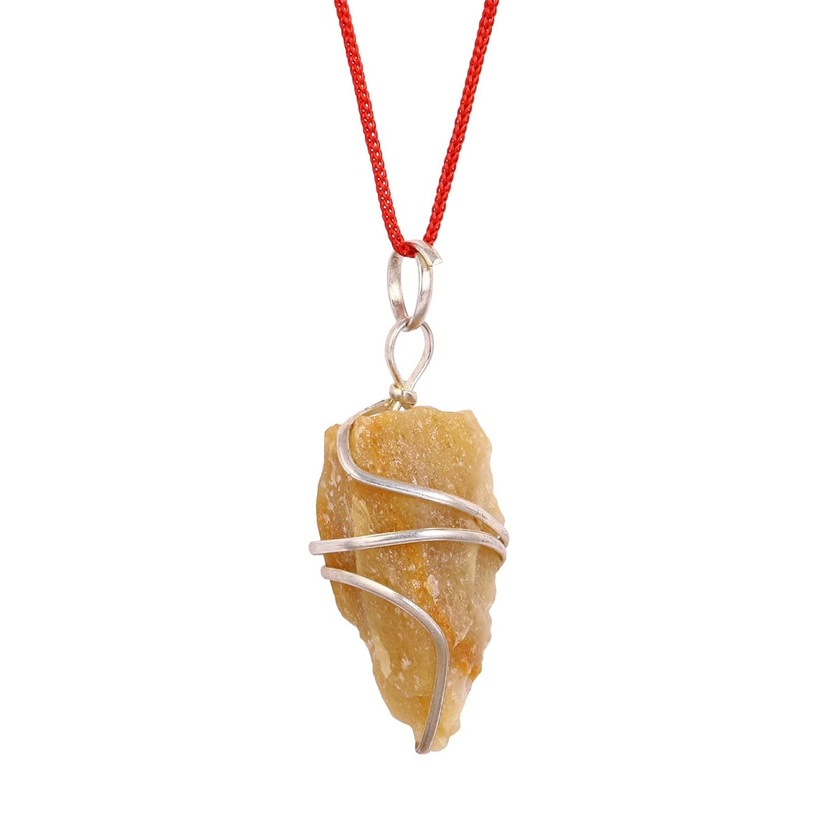 ASTRODIDI Natural Yellow Aventurine Stone Raw Rough Pendant Reiki Healing Wire Wrapped Gemstone Crystal Pendant Locket