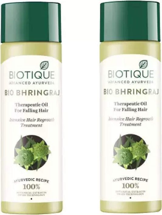 Biotique bio bhringraj faling hair oil 200ml pack of 2 Hair Oil (400 ml)