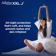 Stayfree Advanced XXL All Night Sanitary Pads For Women | 42 Pads | Ultra Soft Cover | 2x Coverage for All Round Protection | Helps Prevent Rashes & Skin Irritation