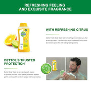 Dettol Fresh Body Wash, 250ml