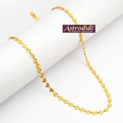 ASTRODIDI Gold Plated Chain | 24 Inch Stylish Light Weighted Golden Brass Neck Chain For Girls Women Men Boys (CHAIN-BALA-19)