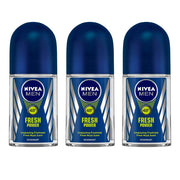 Nivea Fresh Power Deodorant Roll On for Men,50 ml (Pack of 3)