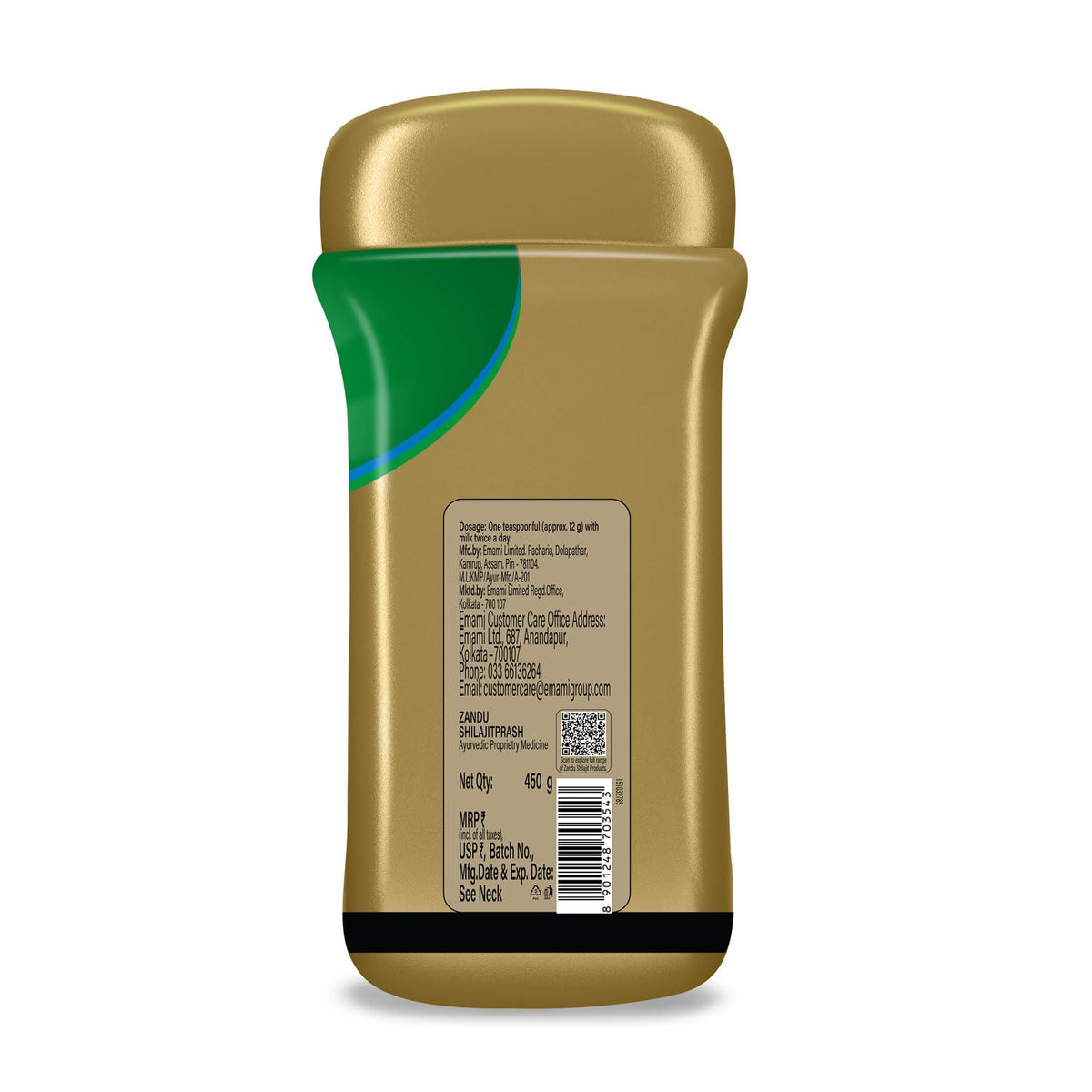 Zandu Shilajitprash | Dual Goodness of Chyawanprash & 2X Shilajit/Shilajeet | Strength, Stamina & 2X immunity* | 450g I 24K Gold Bhasma & 47 Potent Herbs I No added sugar I 100% ayurdevic