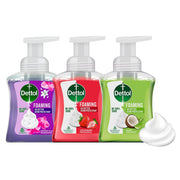 Dettol Foaming Handwash Pump Combo | Orchid & Lily, Strawberry & Aloe Coconut | 250ml Each | Pack of 3