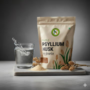 NatureVit Psyllium Whole Husk, 200g [Sat-Isabgol] [Fiber Supplement, Perfect for Keto Bread and Gluten Free Baking]