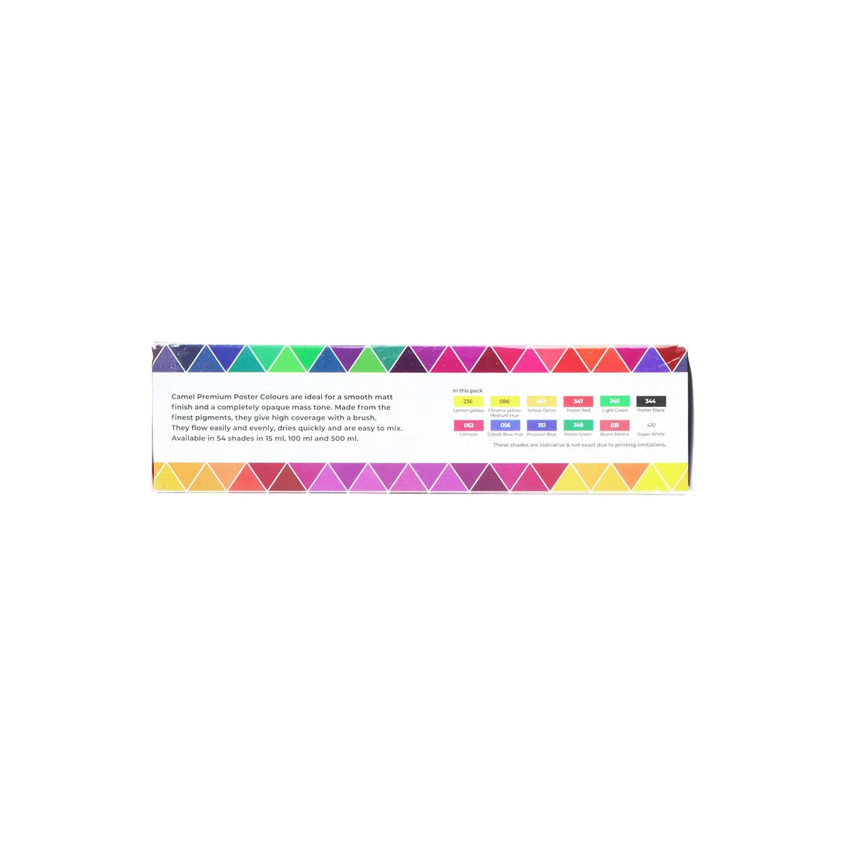 Camel Premium Poster Color - 15ml Each, 12 Shades