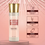 Bella Vita Luxury Glam Women Body Spray Mist Perfume for Refreshing Floral & Jasmine Long Lasting Fragrance, 150 ml