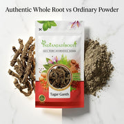 IndianJadiBooti Tagar Ganth - Indian Valerian Root (Valeriana Wallichii) - Pure Mushkbala helps Support Restful Sleep, Calming Nervine & Relaxation | 100 Grams Pack