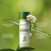 Biotique Bio Bhringraj Therapeutic Oil for Falling Hair | Intensive Hair Regrowth Treatment | Nourishing Follicles| Strong and Shiny| For All Skin Types| 120m