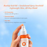 Biotique Professional Rosehip Seed Oil + Sandalwood Spray 50+ SPF 120ml