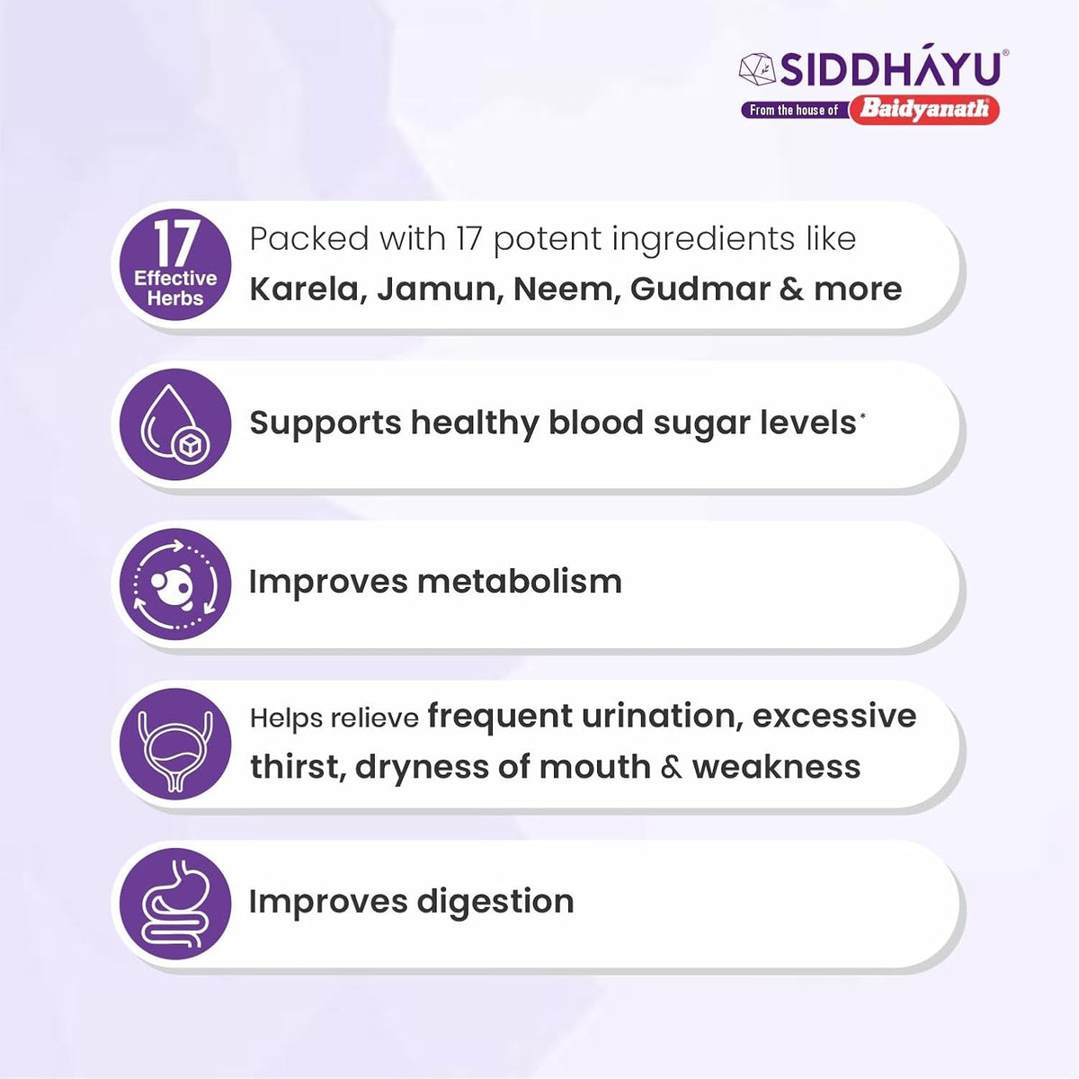 Baidyanath Asli Ayurved Diabo Vital Juice - 1L | Ayurvedic Juice for Diabetic Care With Karela, Jamun, Neem & Gudmar & 17 More