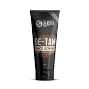 BEARDO De-Tan Face scrub for Men, 100g | Blackhead & Tan Removal | Dual Bead Exfoliation | Coffee Detox | Oil Control