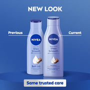 NIVEA Shea Smooth 200ml Body Lotion | 72 H Moisturization | With Deep Moisture Serum & Shea Butter | Non Greasy & Healthy Looking Skin |For Dry Skin