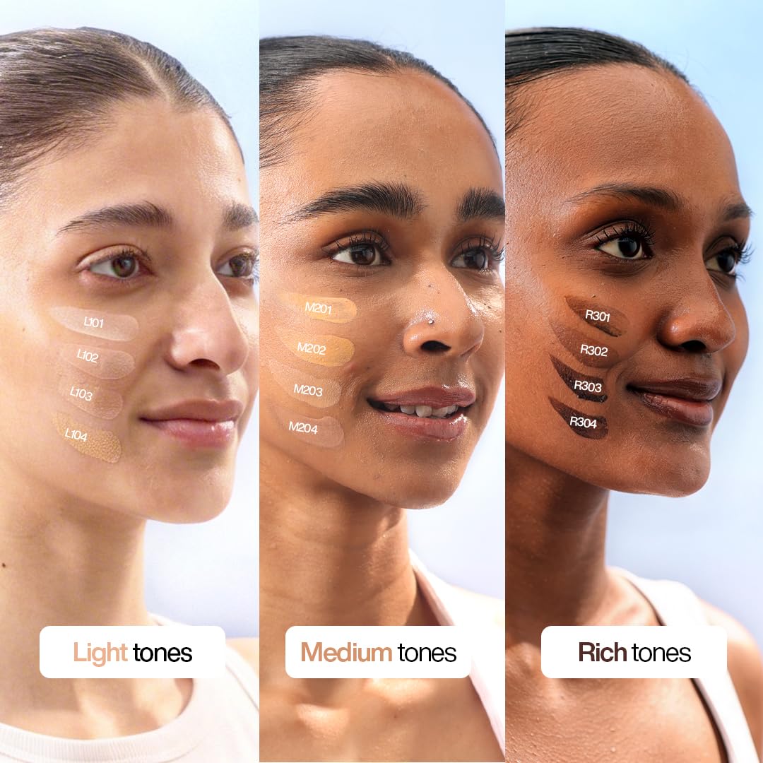 WishCare Daily Fluid Tinted Sunscreen SPF50 PA++++ | R302 | Broad Spectrum Protection for all skin types | In-Vivo Tested Tinted Sun Screen | D-Panthenol, Niacinamide, Ectoin & Ginseng | Evens & Protects | 50ml
