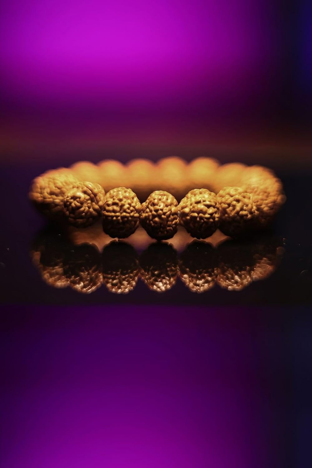 RUDRADIVINE 7 Mukhi Rudraksha Bracelet Certified Energized 7 Mukhi Rudraksha Bracelet Adjustable Unisex
