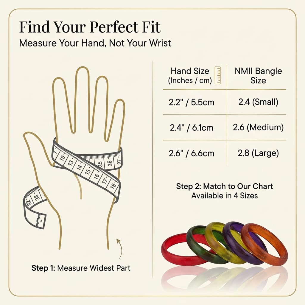 NMII Beautiful Matte Finish Transparent Multicolor Glass Kada for Women & Girls on Different Occasions