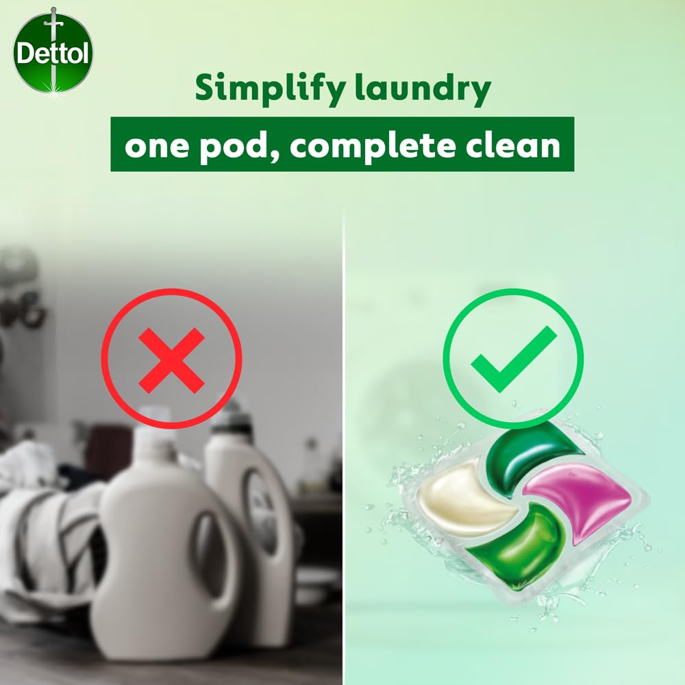 Dettol 4 in 1 Laundry Detergent Pods 18pcs