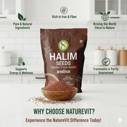 NatureVit Halim Seeds 200g | Aliv | Garden Cress Seeds | Rich in Iron, Fiber & Omega-3 | Natural Immunity Booster