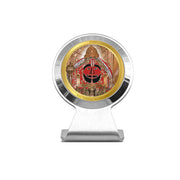 DIVINITI 24K Gold Plated Religious Car Dashboard Frame | Premium God Idol Frame for Car, Home Mandir & Office Table | Spiritual Gift, Decorative Showpiece | Salasar Balaji