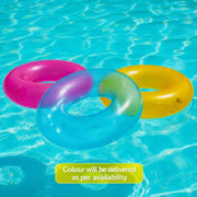 Toy Imagine 30" (76 cm) Transparent Inflatable Swimming Pool Safety for Kids | Pool Safety for Swimming Training & Fun for Boys and Girls (Age 6 to 10 Years) Assorted