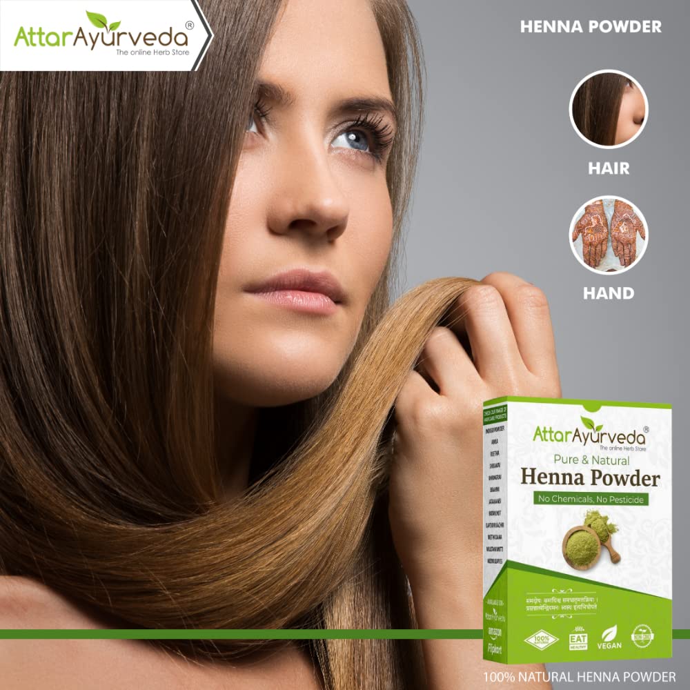 Attar Ayurveda Natural Henna powder for hair (800 gm)