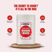 Urban Platter Short-Grain Sushi Rice, 1kg (Japanese-Style Sticky Rice | Chewy Bite | Asian Pantry Essential)