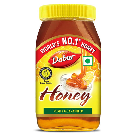 Dabur Honey - 250g | Pure | World's No.1 Honey Brand with No Sugar Adulteration | For Fitness & Health | Natural Immunity Booster | Rich in Antioxidants & Minerals