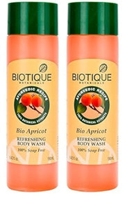 Biotique Apricot Body Wash, 190 ml (Pack of 2)