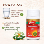 N.R Gandhi Dabur Chandraprbha vati tablets | Ayurvedic Tablets | 80 Tablets