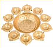 DSH Urli Bowl for Floating Flowers and T-Light Candles Home, Office and Table Décor Decoration (Diya-10k)