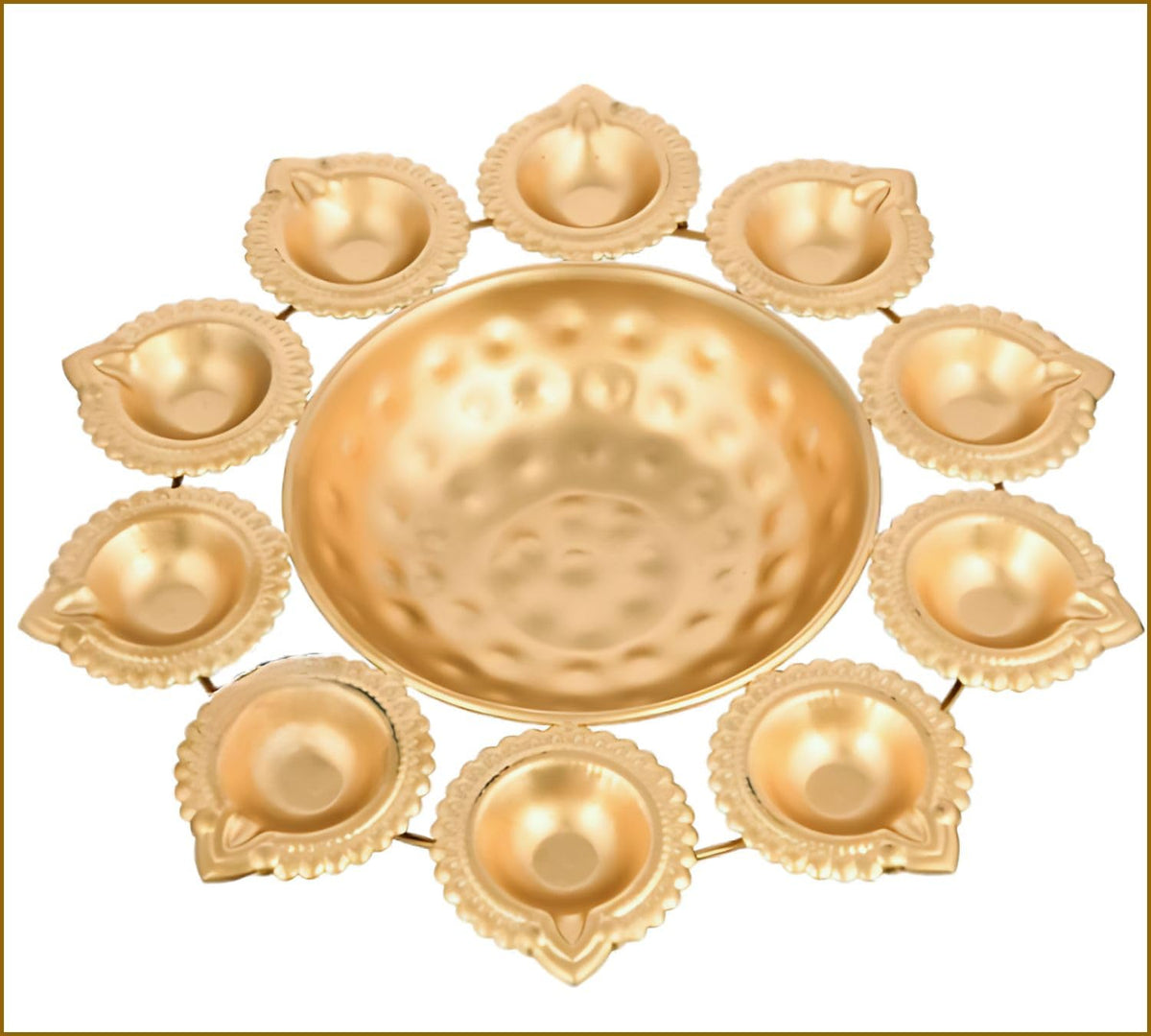 DSH Decorative Urli Bowl for Home Decor Handcrafted Bowl Diwali Decor ItemFor Flowers and Tea Light Candles(10 Inch) Festival Decoration