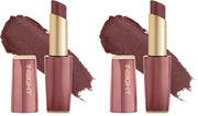 INSIGHT Pure Matte Lipstick - Unmatchable| High Pigment, Long Lasting Smooth Matte Finish | Enriched with Vitamin E & Coconut Oil - 3.3 g (Pack of 2)