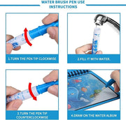 Toy Imagine Water Magic Coloring Books for Kids with 4 Refillable Pens Pack