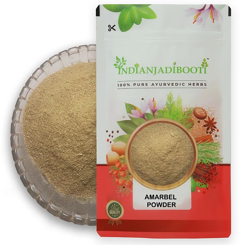 IndianJadiBooti Amar Bel Powder - 100% Pure Akash Bel Churn (Cuscuta Reflexa/Dodder Vine/Aftimoon) - Traditional Ayurvedic Herbal Powder for Hair Care, Scalp Nourishment & Wellness (1 Kg)
