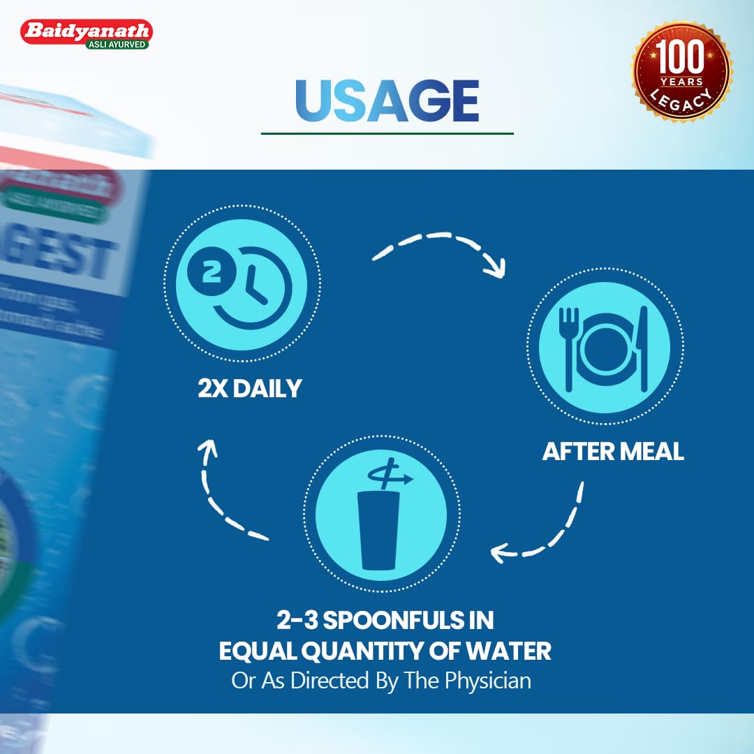 Baidyanath Aquagest – 100 g | Ayurvedic Herbal Formula with Ajwain (Trachyspermum Ammi) and Fennel (Foeniculum Vulgare) for Digestive Care