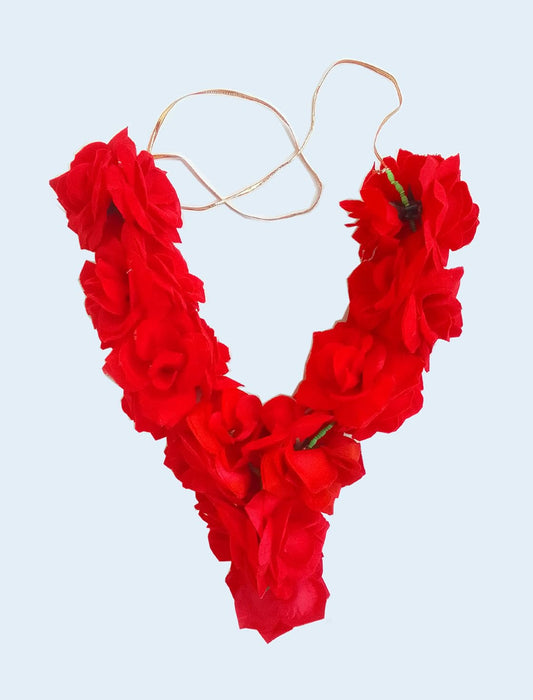 SHINDE EXPORTS gulab mala Rose Flower Garland Small and Big Size for Photo Frame Gods Idols Wedding Decoration Main Door Home Entrance (Small)