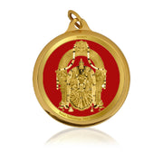 DIVINITI 24K Gold Plated Double-Sided Religious Pendant with Premium Gift Box, Spiritual Locket for Men & Women, Devotional Jewellery for Gifting & Everyday Wear | Padmavathi & Tirupati Balaji